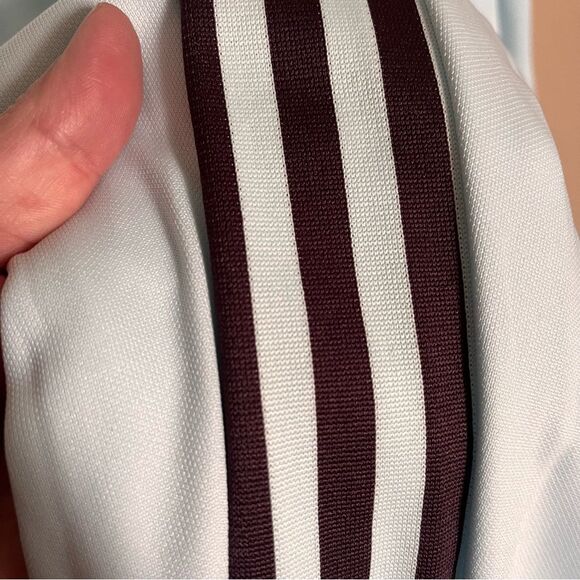 adidas Light Blue Tiro 21Trackpant with Purple/Brown Stripes & Ankle Zip Size 3X - Picture 7 of 13